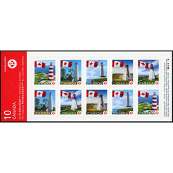 canada stamp bk booklets bk385 flags and lighthouses house at right on 2353 corrected image 2008