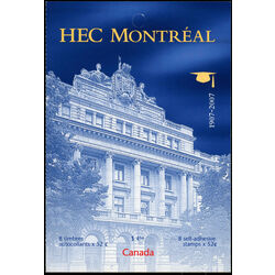 canada stamp bk booklets bk348 hec montreal 2007