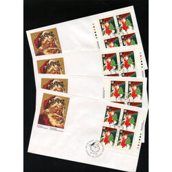 canada stamp 1340 bonhomme noel france 46 1991 FDC 4BLK