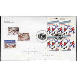 canada stamp 1627 delivering gifts by sled 45 1996 FDC UR