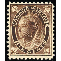 canada stamp 71 queen victoria 6 1897 M F VFNH 038