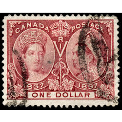 canada stamp 61 queen victoria diamond jubilee 1 1897 U VF 081