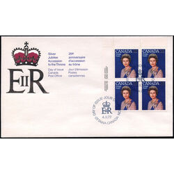 canada stamp 704 queen elizabeth ii 25 1977 FDC UL