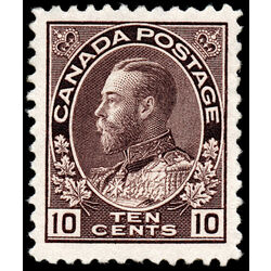 canada stamp 116 king george v 10 1912