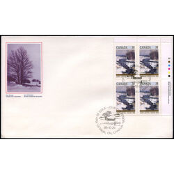 canada stamp 1256 bend in gosselin river arthabaska 38 1989 FDC UR