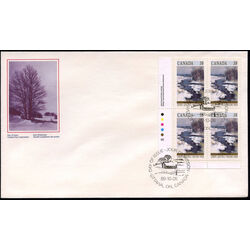canada stamp 1256 bend in gosselin river arthabaska 38 1989 FDC LL