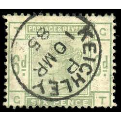 great britain stamp 105 queen victoria 6p 1884 U F 015