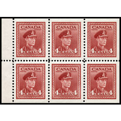 canada stamp 254a king george vi in army uniform 1943