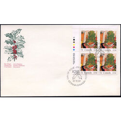 canada stamp 1150 mistletoe tree 72 1987 FDC UL