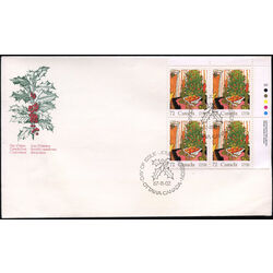 canada stamp 1150 mistletoe tree 72 1987 FDC UR