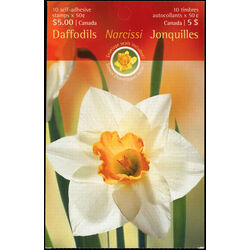 canada stamp bk booklets bk308 daffodils 2005