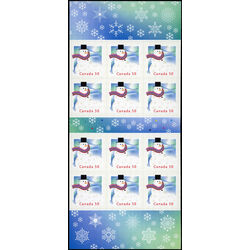 canada stamp bk booklets bk313 snowman 2005