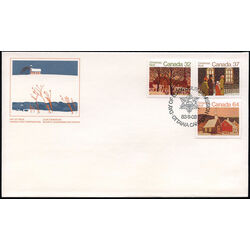 canada stamp 1004 6 fdc christmas churches 1983