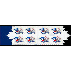 canada stamp bk booklets bk242 emblem for 25th anniversary of the toronto blue jays baseball team 2001