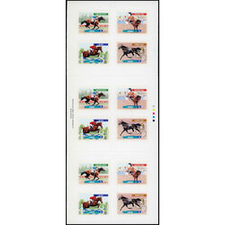 canada stamp bk booklets bk220 canadian horses 1999