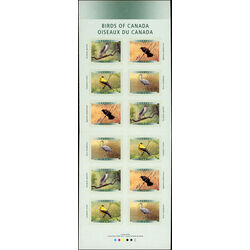 canada stamp bk booklets bk218 birds of canada 4 1999