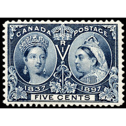canada stamp 54 queen victoria diamond jubilee 5 1897 M VFNH 041