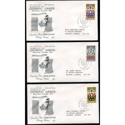 canada stamp b semi postal b1 3 fdc olympic symbols 1974 FDC 001