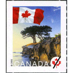 canada stamp 2190 flag over cliff near chemainus bc p 2006