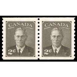 canada stamp 298 pair king george vi 1950