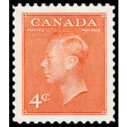 canada stamp 306 king george vi 4 1951