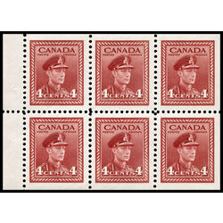 canada stamp bk booklets bk36g king george vi in army uniform 1943