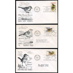 canada stamp 496 8 birds 41 1969 FDC