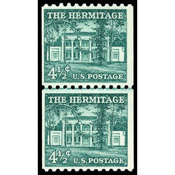 us stamp postage issues 1059pa hermitage 9 1954 M F VFNH LP