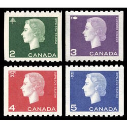 canada stamp 406 9 queen elizabeth ii cameo coil 14 1962