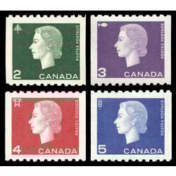 canada stamp 406 9 queen elizabeth ii cameo coil 1962