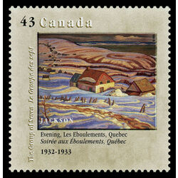 canada stamp 1559c evening les eboulements quebec 1932 1933 by a y jackson 43 1995