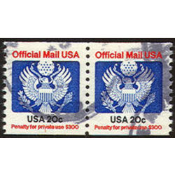 us stamp o officials o135pa great seal 40 1983