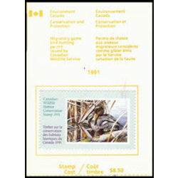 canadian wildlife habitat conservation stamp fwh7a black duck 8 50 1991