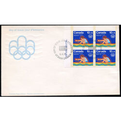 canada stamp b semi postal b5 rowing 1975 FDC UL
