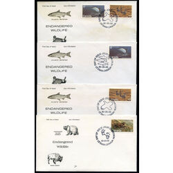 canada stamp 853 4 fdc endangered wildlife 1980