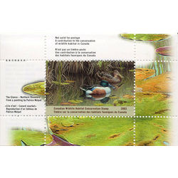canadian wildlife habitat conservation stamp fwh19 northern shovelers ducks 8 50 2003