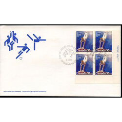 canada stamp b semi postal b11 gymnastics 1976 FDC LR