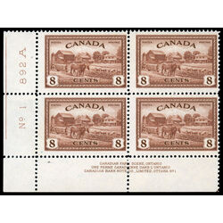 canada stamp 268 eastern farm scene 8 1946 PB LL %231 008