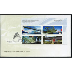 canada stamp 2103a canadian bridges 2005 FDC UR