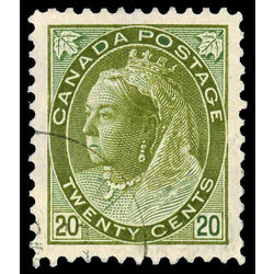 canada stamp 84 queen victoria 20 1900 U XF 028