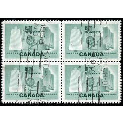 canada stamp 334 textile industry 50 1953 U VF BLOCK