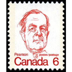 canada stamp 591 lester b pearson 6 1973