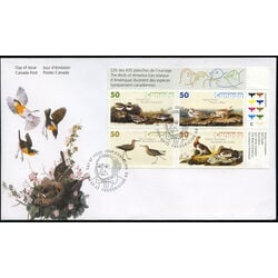 canada stamp 2098a john james audubon s birds 3 2005 FDC UR