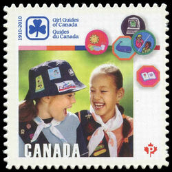 canada stamp 2402 girl guides and badges 2010