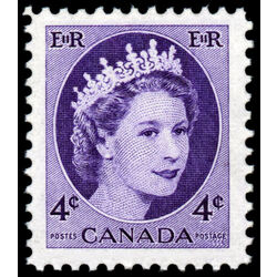 canada stamp 340 queen elizabeth ii 4 1954