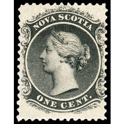 nova scotia stamp 8 queen victoria 1 1860