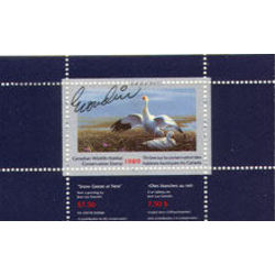 canadian wildlife habitat conservation stamp fwh05d canada geese 7 50 1989