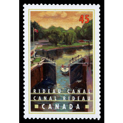 canada stamp 1728 rideau canal in summer ontario 45 1998
