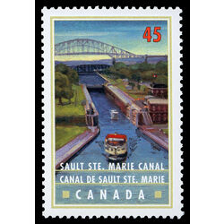 canada stamp 1734 sault ste marie canal ontario 45 1998