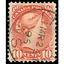 canada stamp 45 queen victoria 10 1897 U VF 033